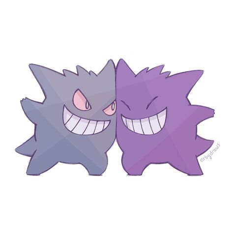 shiny gengar vs normal.